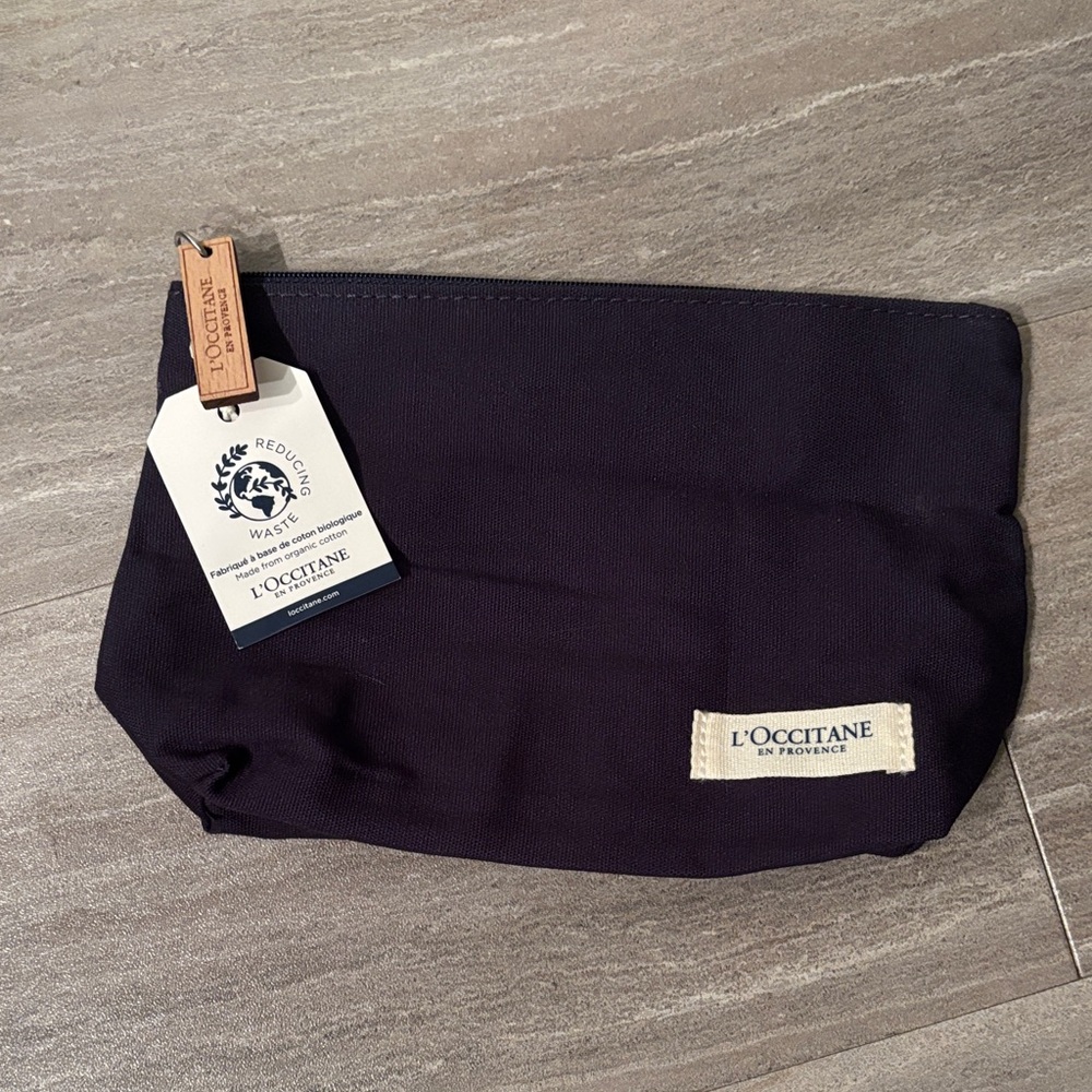 L'OCCITANE Organic Cotton Toiletry/ Cosmetics Bag